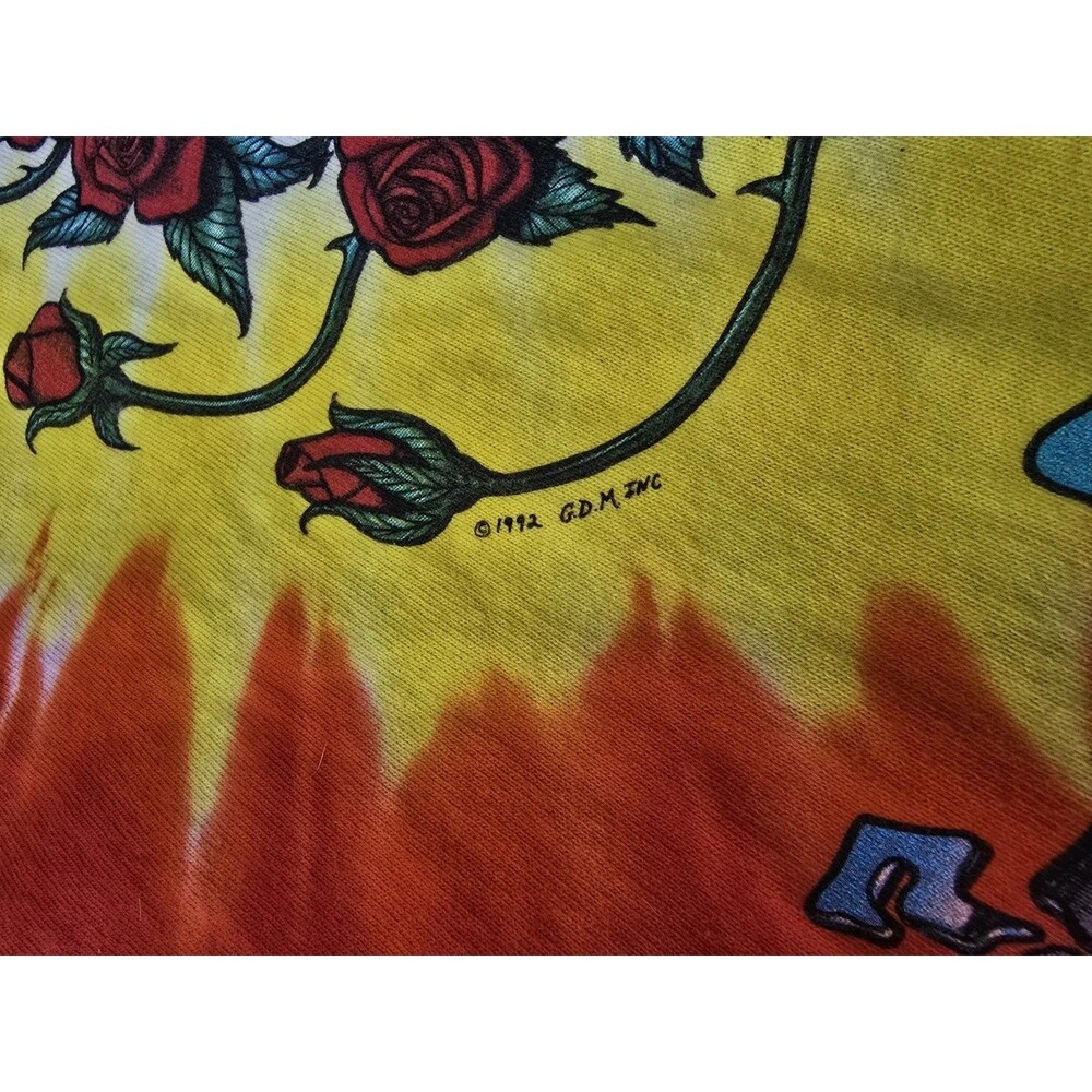 Vintage Grateful Dead Space Your Face T Shirt Liquid Blue 1992 XL - Picture 2 of 10